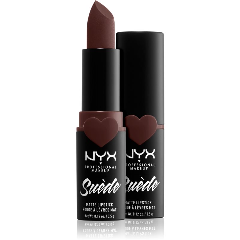 NYX Professional Makeup Suede Matte Lipstick matná rtěnka odstín 07 Cold Brew 3.5 g