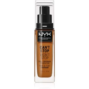 NYX Professional Makeup Can't Stop Won't Stop vysoce krycí make-up odstín 19 Mocha 30 ml