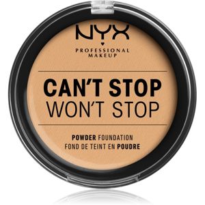 NYX Professional Makeup Can't Stop Won't Stop Powder Foundation pudrový make-up odstín 8 True Beige 10.7 g
