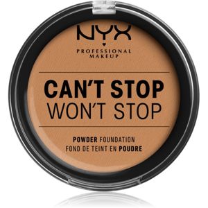 NYX Professional Makeup Can't Stop Won't Stop pudrový make-up odstín 14 Golden Honey 10,7 g