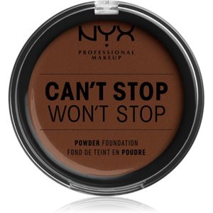 NYX Professional Makeup Can't Stop Won't Stop pudrový make-up odstín 22.7. Deep Walnut 10.7 g