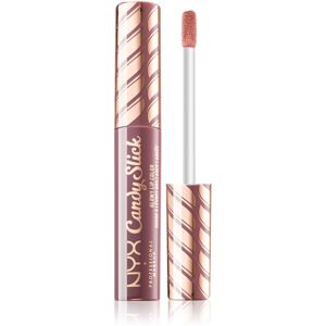 NYX Professional Makeup Candy Slick Glowy Lip Color vysoce pigmentovaný lesk na rty odstín 10 S'more Please 7,5 ml