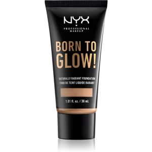 NYX Professional Makeup Born To Glow tekutý rozjasňující make-up odstín 09 Medium Olive 30 ml