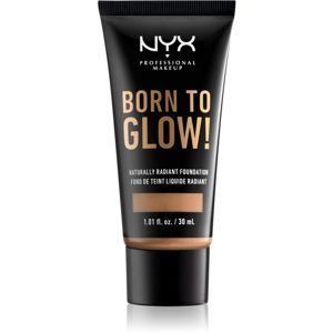 NYX Professional Makeup Born To Glow tekutý rozjasňující make-up odstín 12.5 Camel 30 ml