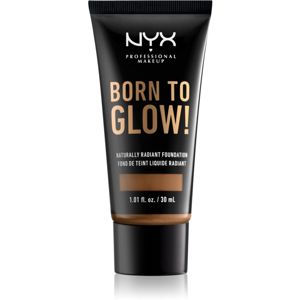 NYX Professional Makeup Born To Glow tekutý rozjasňující make-up odstín 17.5 Sienna 30 ml