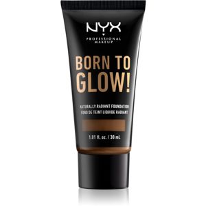 NYX Professional Makeup Born To Glow tekutý rozjasňující make-up odstín 21 Cocoa 30 ml