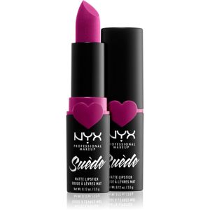 NYX Professional Makeup Suede Matte Lipstick matná rtěnka odstín 32 Copenhagen 3.5 g