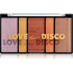 NYX Professional Makeup Love Lust Disco Highlight paletka rozjasňovačů 28.4 g