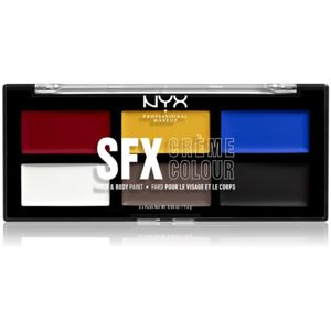 NYX Professional Makeup SFX Creme Colour™ paletka na tělo a obličej odstín Primary 6 x 1,4 g