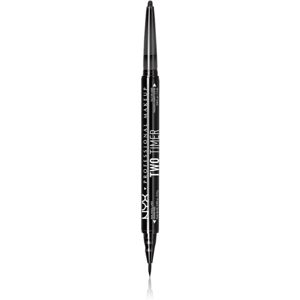 NYX Professional Makeup Two Timer tužka na oči 2 v 1 odstín 01 Jet Black 1,2 ml
