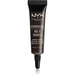 NYX Professional Makeup Eyebrow Gel voděodolný gel na obočí odstín 05 Black 10 ml