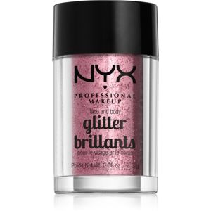 NYX Professional Makeup Glitter Goals třpytky na obličej i tělo odstín 02 Rose 2.5 g