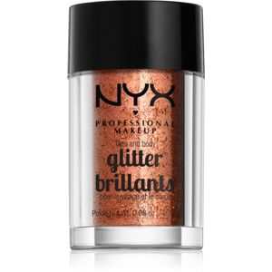 NYX Professional Makeup Glitter Goals třpytky na obličej i tělo odstín 04 Copper 2,5 g