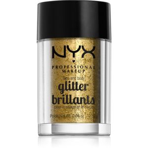 NYX Professional Makeup Glitter Goals třpytky na obličej i tělo odstín 05 Gold 2.5 g