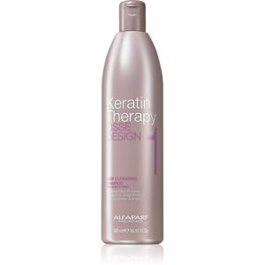 Alfaparf Milano Lisse Design Keratin Therapy hloubkově čisticí šampon pro všechny typy vlasů 500 ml