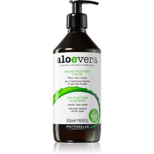 Phytorelax Laboratories Aloe Vera tekuté univerzální mýdlo na tělo a obličej 500 ml
