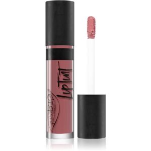 puroBIO Cosmetics Lip Tint tekutá rtěnka s matným finišem odstín 06 Dark Pink 4,8 ml