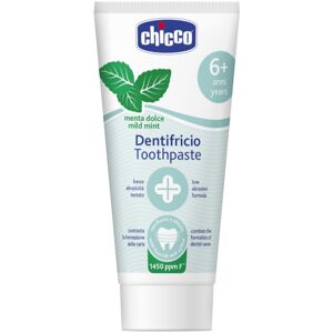 Chicco Toothpaste Mild Mint dětská zubní pasta s fluoridem 6 y+ 50 ml