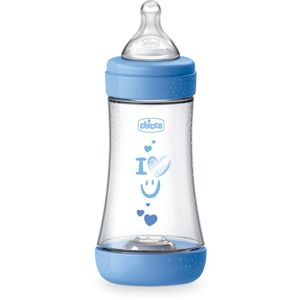 Chicco Perfect 5 kojenecká láhev 2 m+ Medium Flow Blue 240 ml