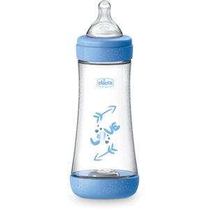 Chicco Perfect 5 kojenecká láhev 4 m+ Fast Flow Blue 300 ml