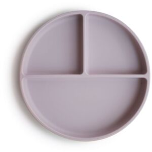 Mushie Silicone Suction Plate dělený talíř s přísavkou Soft Lilac 1 ks