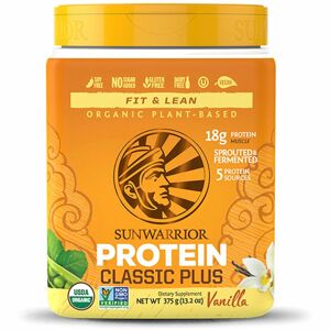 Sunwarrior Protein Classic Plus rostlinný protein III. příchuť vanilla 375 g