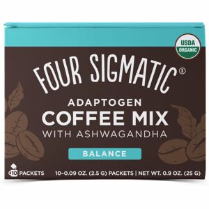 Four Sigmatic Balance Adaptogen Coffee Mix with Ashwagandha & Chaga adaptogenní káva instantní 10x2,5 g