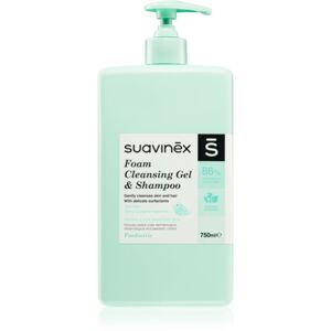Suavinex Foam Cleansing Gel & Shampoo pěnový šampon pro děti od narození Baby Cologne 750 ml
