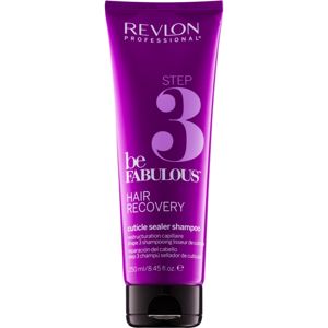 Revlon Professional Be Fabulous Hair Recovery šampon s efektem uzavření vlasu pro prodloužení výsledku regenerační masky 250 ml
