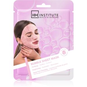 IDC Institute Bubble Sheet Mask jednorázová platýnková maska na obličej 1 ks