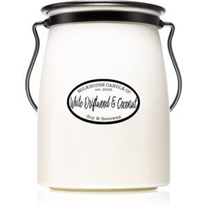 Milkhouse Candle Co. Creamery White Driftwood & Coconut vonná svíčka 624 g Butter Jar