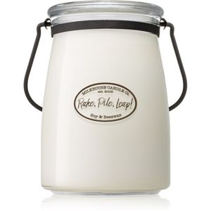 Milkhouse Candle Co. Creamery Rake, Pile, Leap! vonná svíčka Butter Jar 624 g