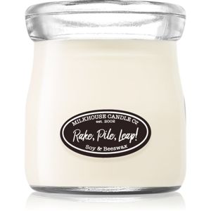 Milkhouse Candle Co. Creamery Rake, Pile, Leap! vonná svíčka Cream Jar 142 g