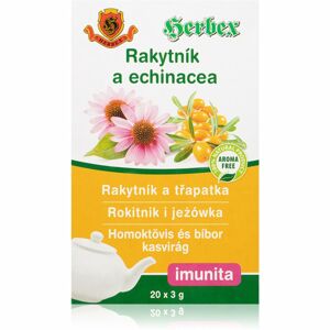 HERBEX Rakytník a třapatka čaj porcovaný bylinný čaj pro podporu imunitního systému 30 ks