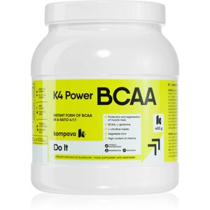 Kompava K4 POWER BCAA 4:1:1 komplex aminokyselin vegan příchuť Kiwi 400 g