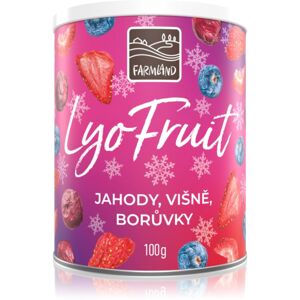 Farmland Lyo Fruit Jahody, třešně, borůvky mrazem sušené ovoce 100 g