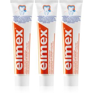 Elmex Caries Protection zubní pasta chránící před zubním kazem s fluoridem 3x75 ml