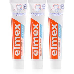 Elmex Caries Protection Whitening bělicí zubní pasta s fluoridem 3x75 ml