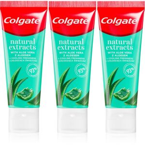 Colgate Naturals Aloe Vera přírodní zubní pasta 3x75 ml