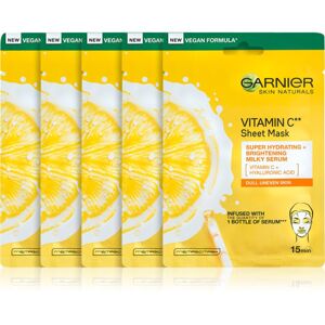 Garnier Skin Naturals Vitamin C plátýnková maska s rozjasňujícím a hydratačním účinkem (s vitaminem C)