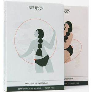 Snuggs Period Underwear Classic: Medium Flow látkové menstruační kalhotky pro střední menstruaci velikost XS 1 ks