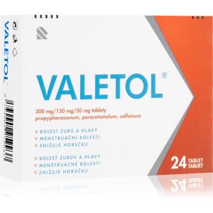 Valetol Valetol 300 mg/150 mg/50 mg 24 ks