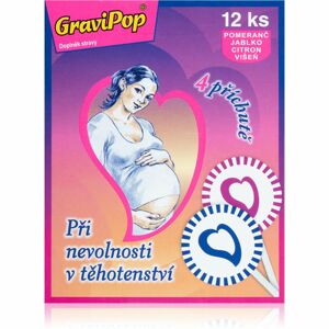 VitaHarmony GraviPop 4 příchutě lízátka proti těhotenským nevolnostem 12 ks