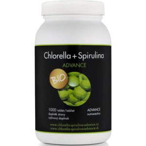 Advance Chlorella + Spirulina tablety doplněk stravy pro detoxikaci organismu a podporu imunity 1000 ks