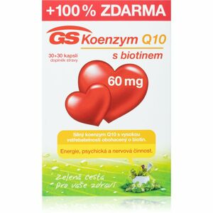 GS Koenzym Q10 60mg doplněk stravy pro podporu energetického metabolismu 60 ks