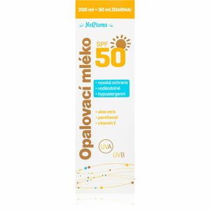 MedPharma Opalovací mléko SPF50 opalovací mléko s vysokou UV ochranou 230 ml