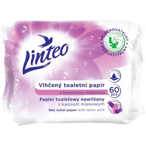 Linteo Wet Toilet Paper vlhčený toaletní papír s kyselinou mléčnou 60 ks