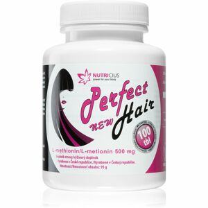 Nutricius Perfect HAIR new methionin 500mg doplněk stravy pro oslabené vlasy 100 ks