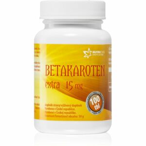 Nutricius Betakaroten EXTRA 15mg doplněk stravy pro podporu zdraví pokožky 100 ks