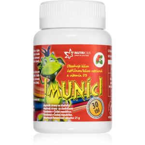 Nutricius Imuníci hlíva ústřičná + vitamin D tablety pro normální funkci imunitního systému, stavu kostí a činnosti svalů pro děti 30 tbl